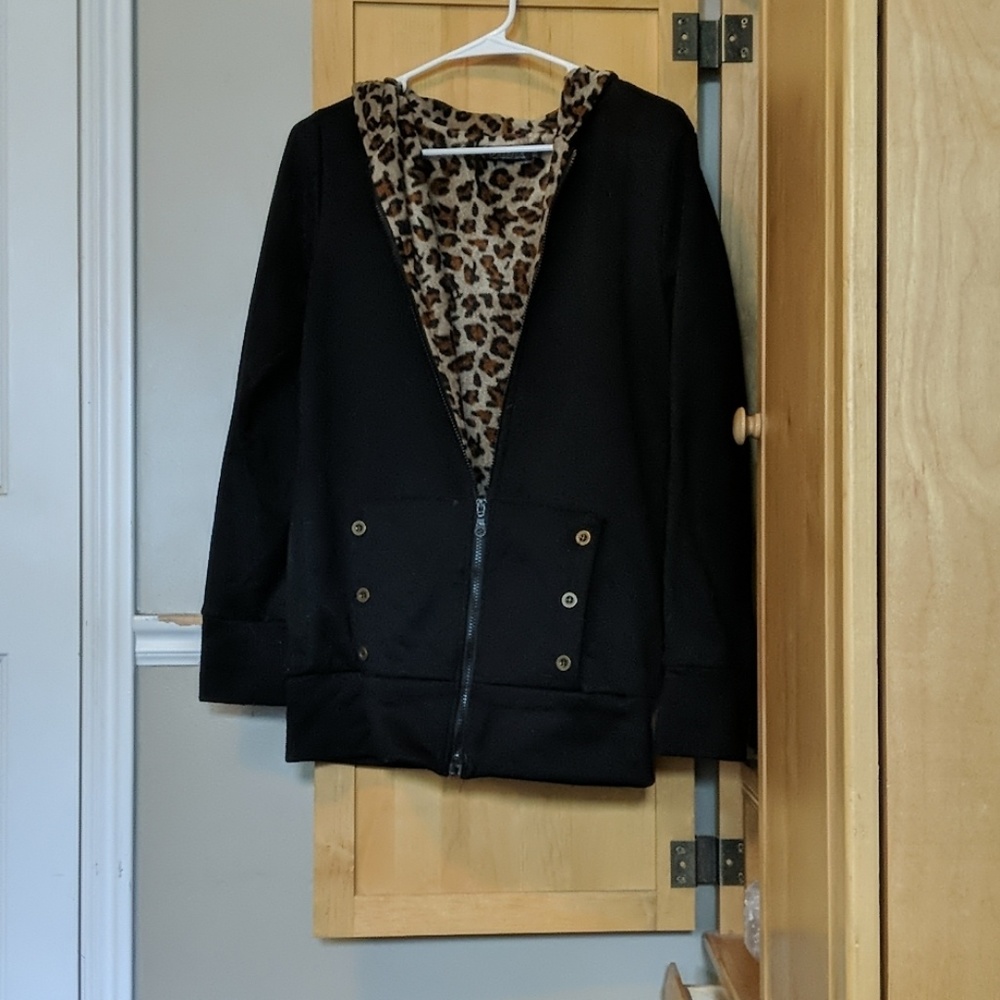 Cheetah print/black Jacket